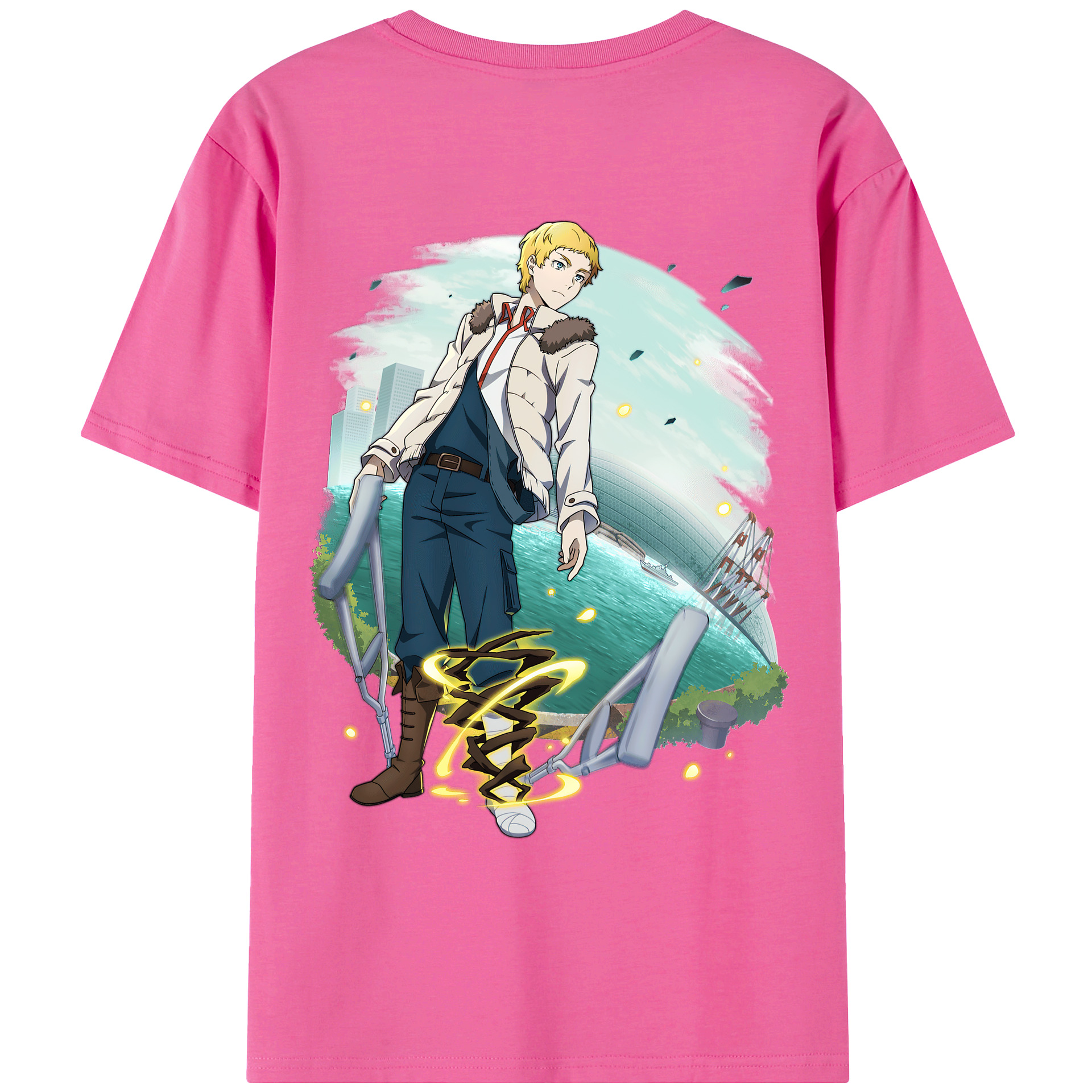 （画像用） 文豪ストレイドッグス Bungo Stray Dogs レディース半袖Tシャツ(バックプリント)